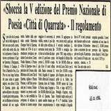 Quinta edizione Premio Nazionale Poesia...15-02-1986