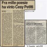 Fra mille poesie ha vinto Cesy Petitti