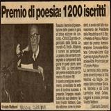 Premio di poesia: 1200 iscritti