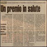 Un premio in salute...