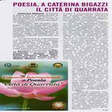 Premio poesia a Caterina Bigazzi